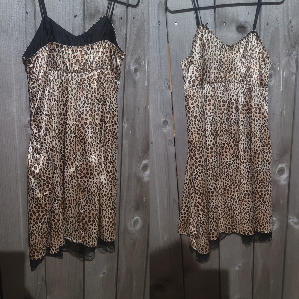 Leopard Empire Waist Baby Doll Dress 7